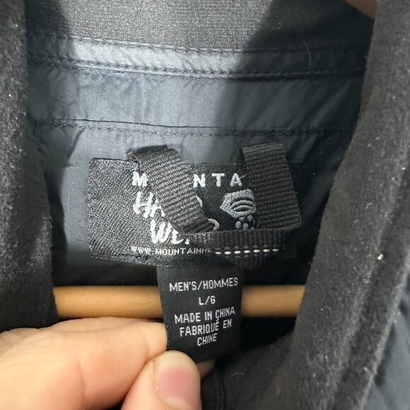 Mountain Hardwear Black Down Puffer Jacket Size Large - Picture 3 of 9